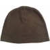 TIMBERLAND C309H 's Basic Fine Knit Beanie Hat Embroidered Logo Acrylic Brown  eb-30993129